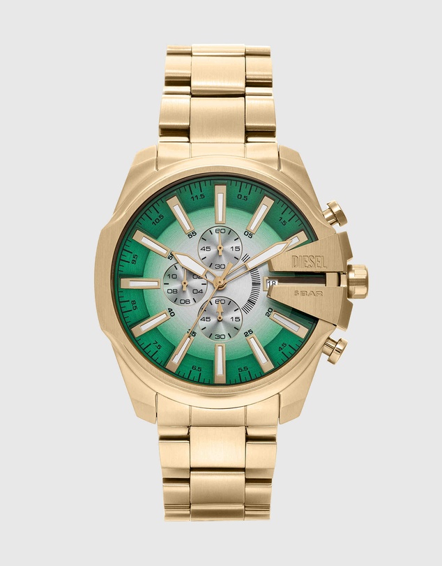 Diesel - Mega Chief Slim Gold Tone Analogue-Chronograph Watch