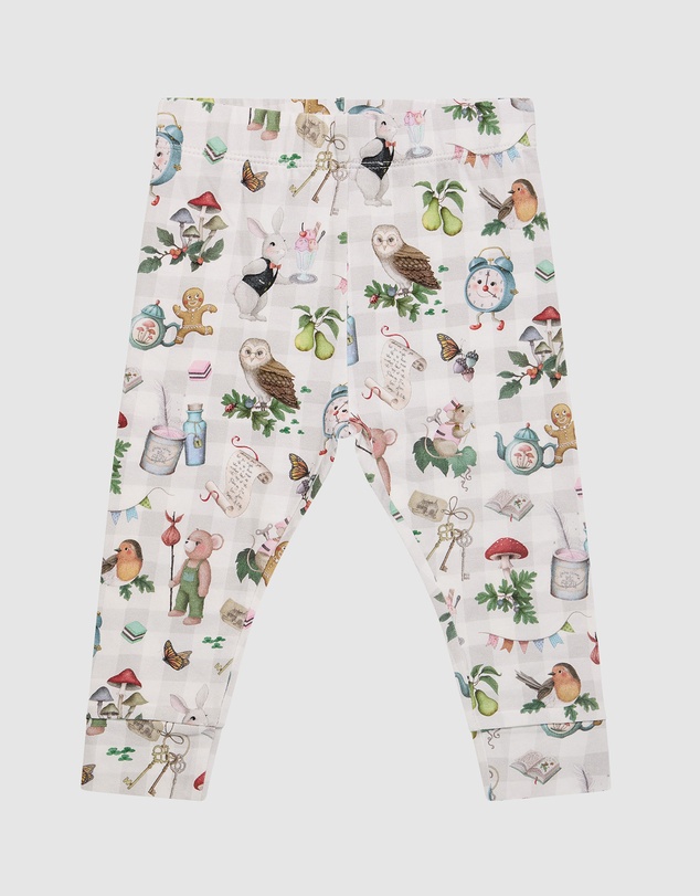 Fleur Harris - 'Mini Magic Gingham' Faraway Legging in Tapioca