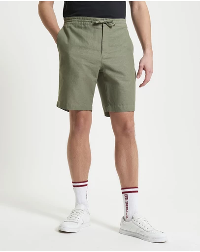 Ben Sherman - Linen Cotton Drawcord Short