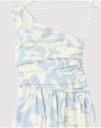 Revibe - Repaired Shona Joy Mamounia Asymmetrical Gathered Maxi Dress - AU 6