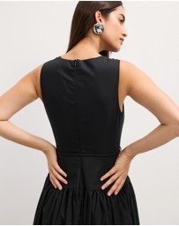 The Fated - Cleo Drop Waist Midi Dress