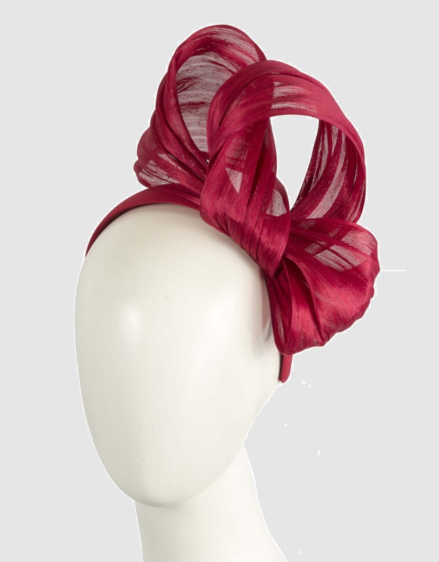 Fillies Collection - Bespoke Red Bow Racing Fascinator