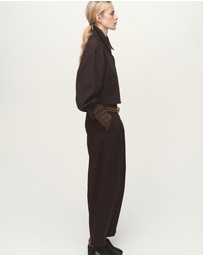 M.N.G - Pleated Wide Leg Trousers