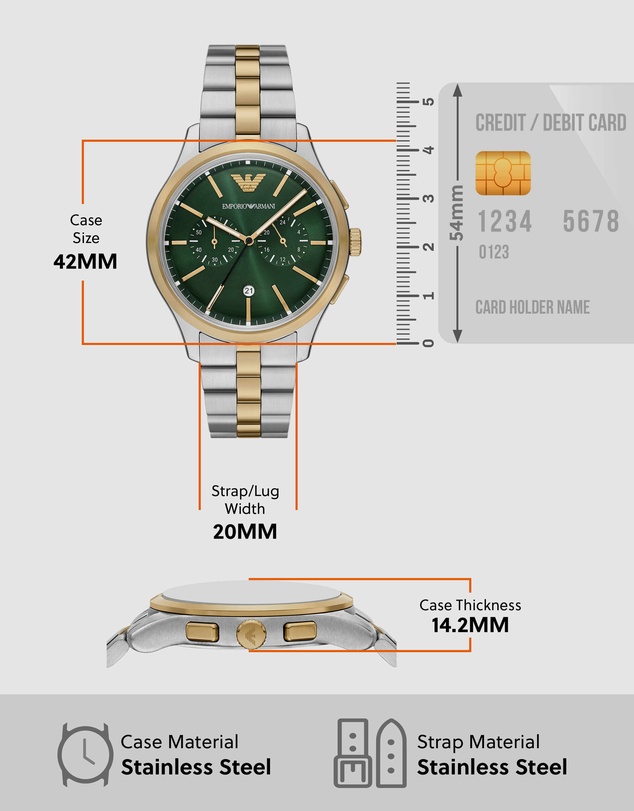 Emporio Armani - Multicolour Chronograph Watch