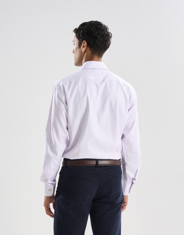 3 Wise Men - 3 Wise Men Regent Purple Print Shirt