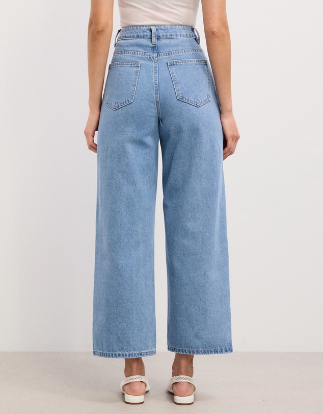 The Fated - Sarah Cropped Straight Wide Jeans
