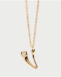 PDPAOLA - Initial 2026 V Pendant Necklace