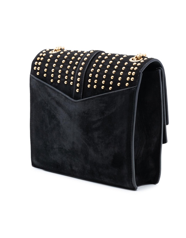 Pre-Loved by Azura Reborn - Pre-Loved Medium Studded Suede Monogram Sulpice Crossbody