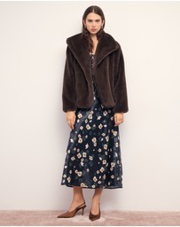MINKPINK - Sigrid Faux Fur Coat