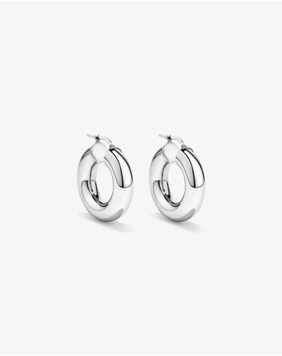 Michael Hill - 15mm Round Tube Hoop Earrings in Sterling Silver