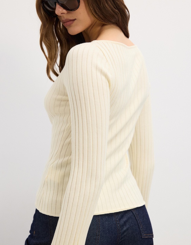 The Fated - Jules Boat Neck Knit Top