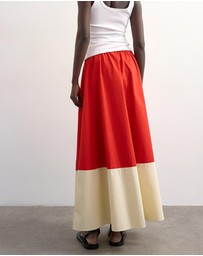 TOPSHOP - Maya Colour Block Skirt