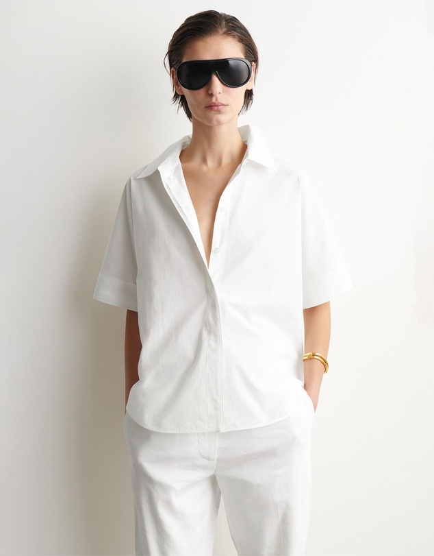 COS - Oversized Short-Sleeved Cotton Shirt