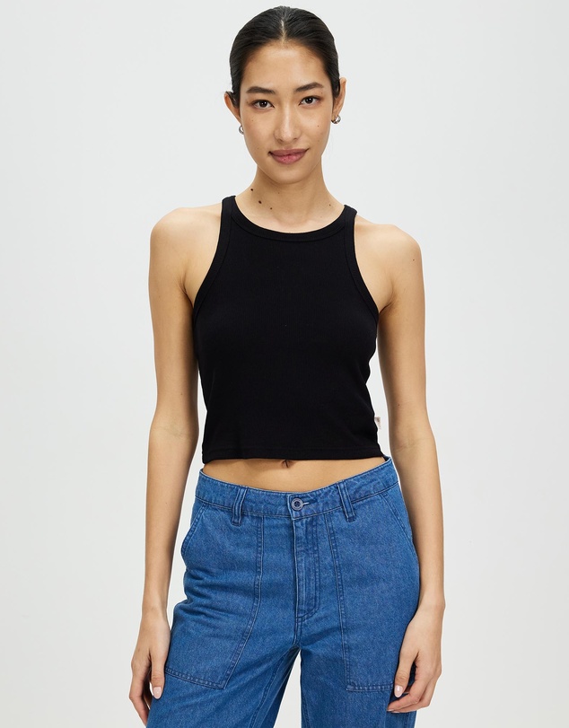 Brixton - Organic Rib High Neck Tank