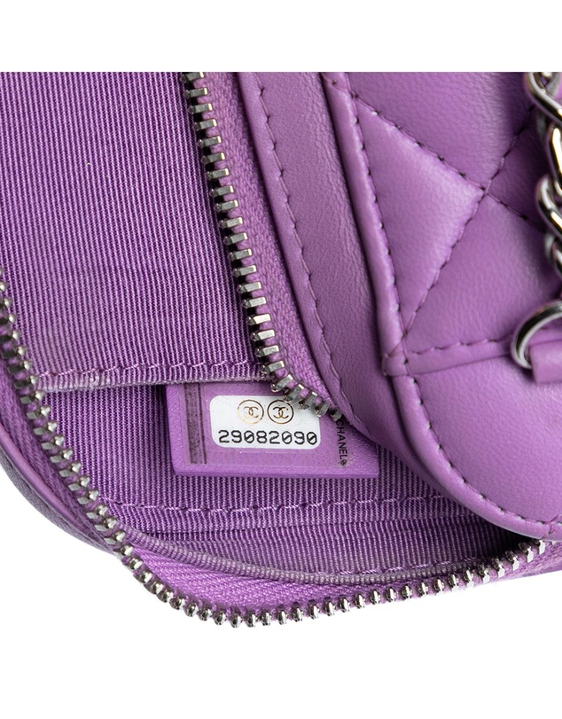 Pre-Loved by Azura Reborn - Pre-Loved CC Quilted Lambskin Zip Phone Case