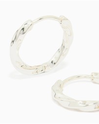 Lovisa - Waterproof Stainless Steel Twisted Hoop Earrings