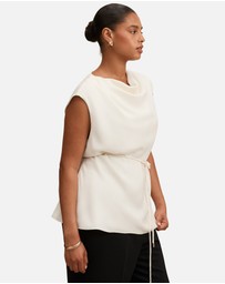 Forever New Curve - Marina Curve Draped Tie Top