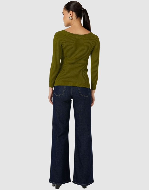 SACHA DRAKE - Claire Knit In Olive