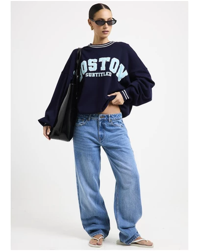 Subtitled - Andrina Oversized Crew Neck Sweater