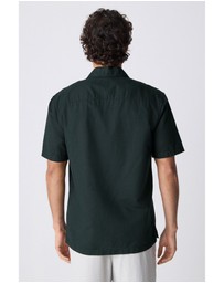 NEXT - Short Sleeve Linen Blend Shirt Standard Collar
