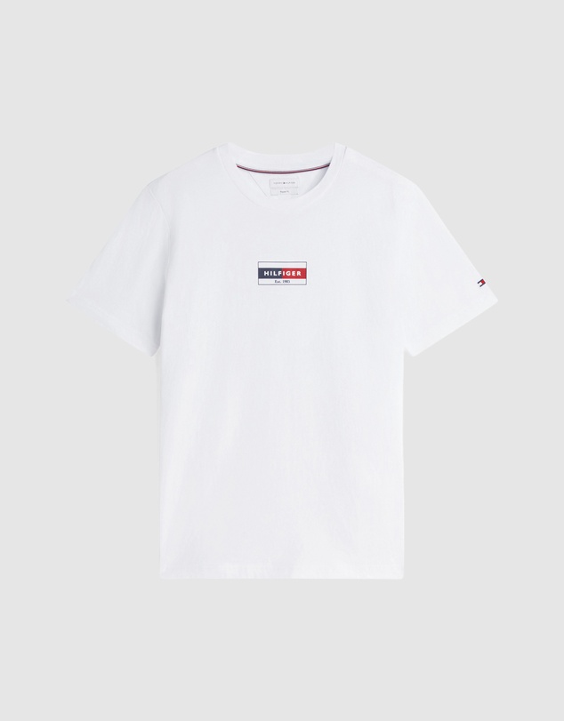 Tommy Hilfiger - Flag Logo Crew Neck T-Shirt