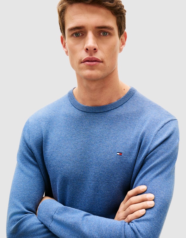 Tommy Hilfiger - Flag Embroidery Crew Neck Jumper