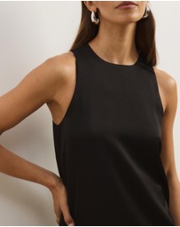 Atmos&Here - Skyla Satin A-Line Mini Dress