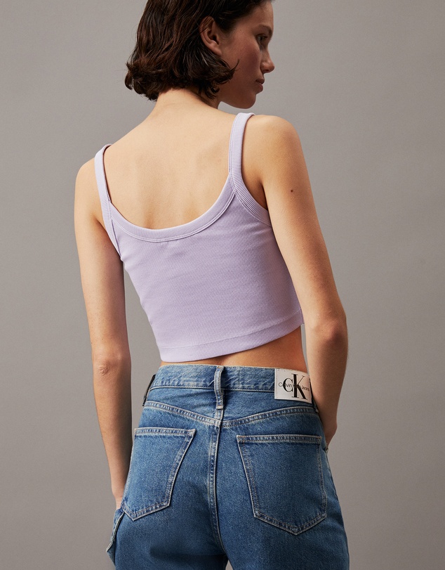 Calvin Klein Jeans - Ribbed Monogram Logo Bralette