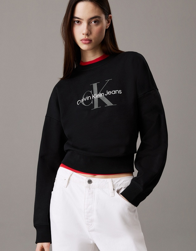 Calvin Klein Jeans - Monologo French Terry Relaxed Sweatshirt