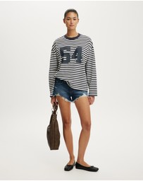 Cotton On - Ls Oversized Graphic Tee