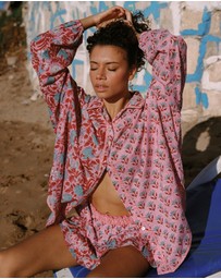 KINGA CSILLA - Kamala Block Print Chalm Shirt