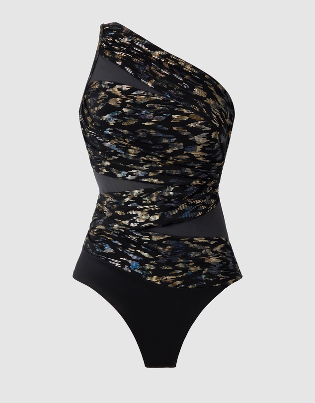 Miraclesuit Swimwear  - Sparkle Plenty Jena One Shoulder Tummy Control Swimsuit