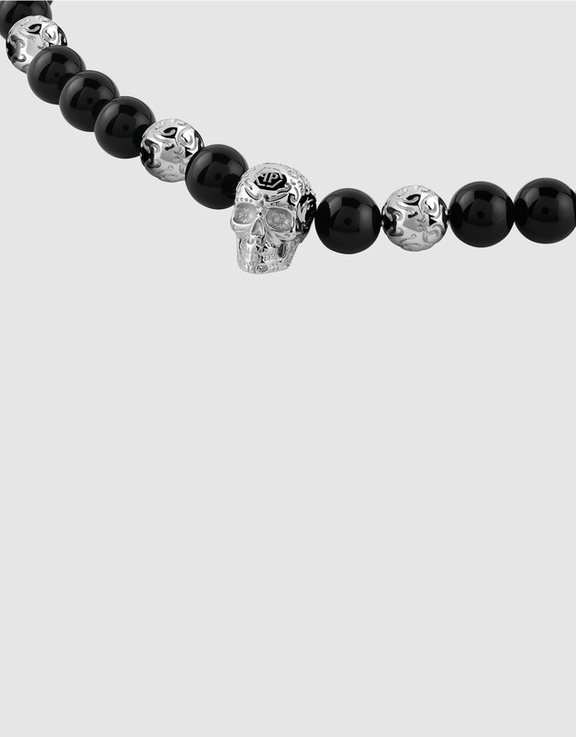 Philipp Plein - PLEIN ELITE Stainless Steel Onyx Necklace