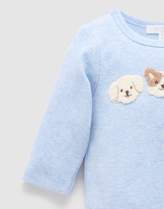 Purebaby - Applique Bodysuit-Kids-Babies
