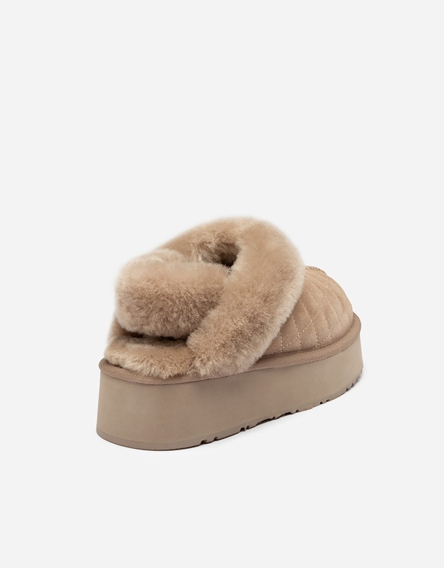 Ozwear Connection Uggs - Ugg Coquette Matelassé Logo Platform Slipper (Detachable Feature)