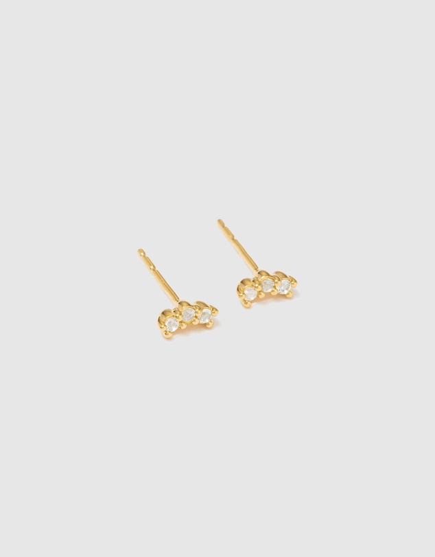 Kirstin Ash - Contour Topaz Studs