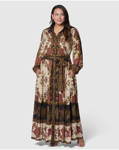 Something 4 Olivia - Sadie Maxi Shirt Dress