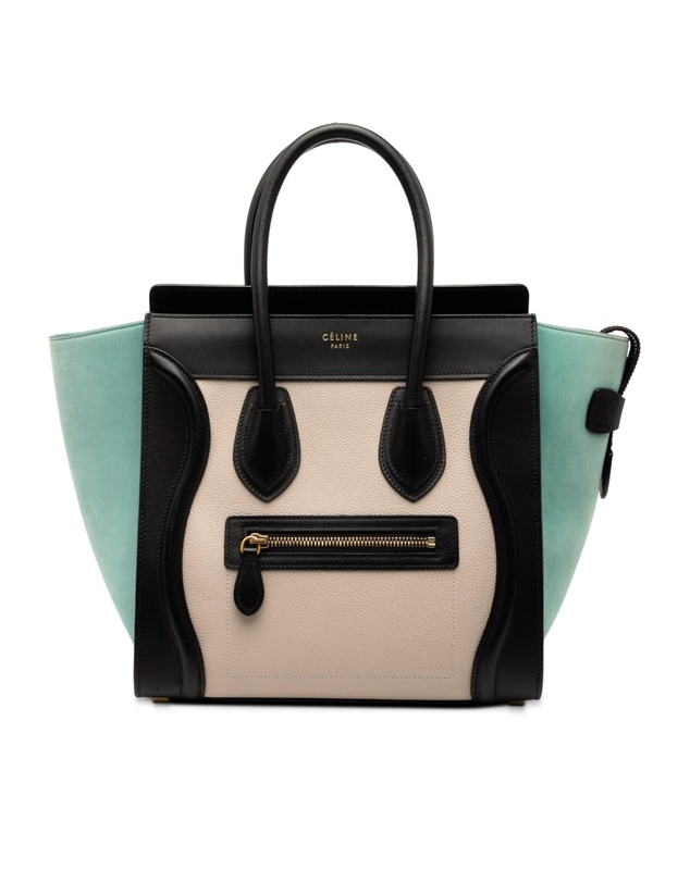Pre-Loved by Azura Reborn - Pre-Loved Micro Tricolor Leather Luggage Tote