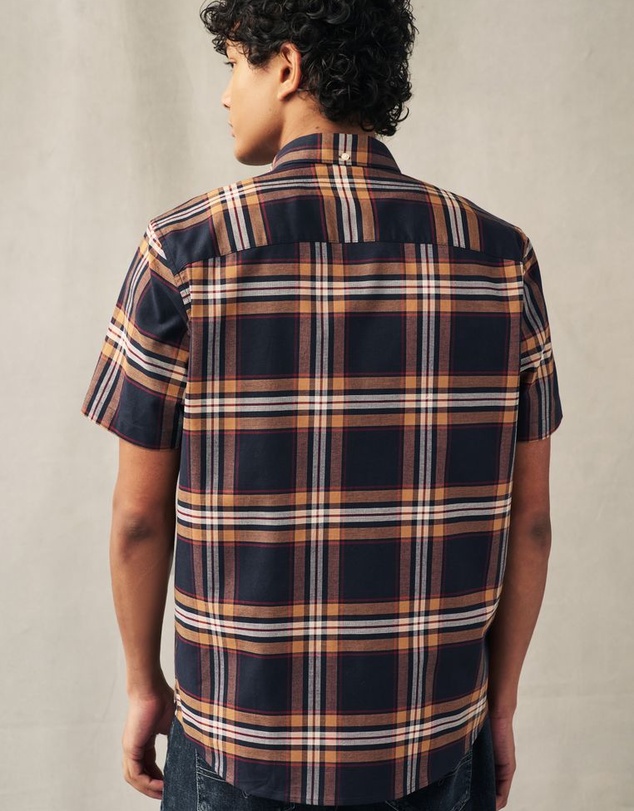 NEXT - Stretch Oxford Check Short Sleeve Shirt