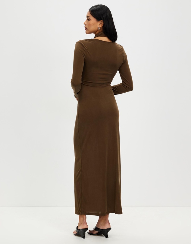 Third Form - Wisteria Wrap Neck Maxi Dress