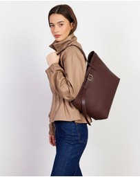 SABEN - Tabby Shoulder Bag Espresso + Bronze