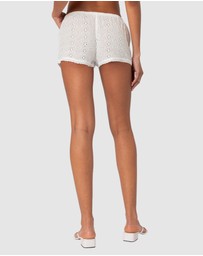 EDIKTED - Jael Eyelet Shorts