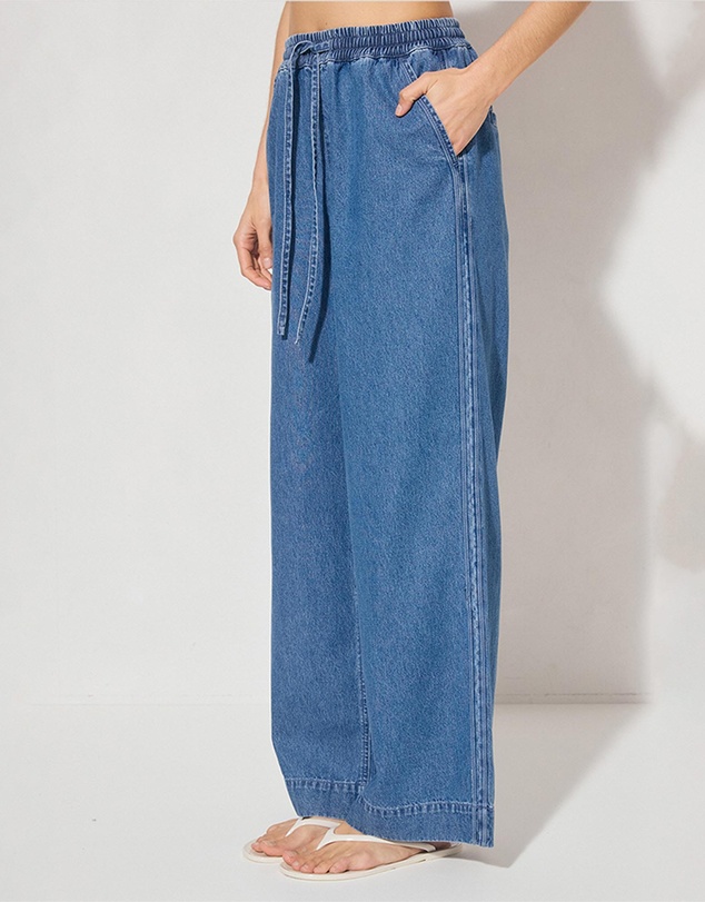 MON RENN - Indigo Denim Pants