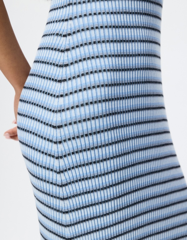 & Other Stories - Striped Rib-Knit Midi Dress