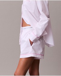 Calvin Klein - Cotton Poplin V Day Poplin Shorts