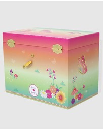 Pink Poppy - Rainbow Butterfly Medium Musical Jewellery Box