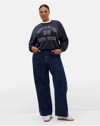 City Chic - Brooklyn Crew Neck Sweatshirt