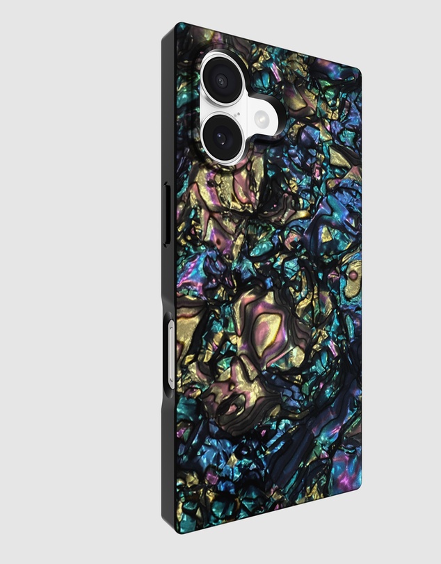 Flaunt - Flaunt Square Abalone Shell MagSafe Case for iPhone 17
