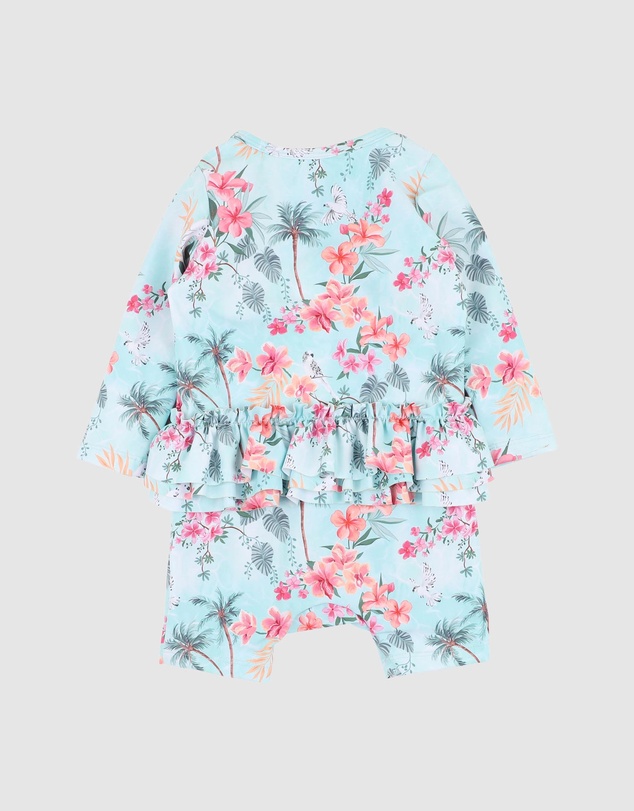 Minihaha - Milana Blue LS Rash Suit - Babies-Kids
