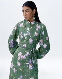JUSTIN TONG - Eira Linen Midi Dress